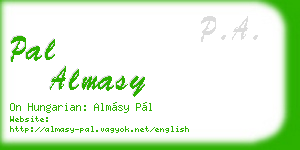 pal almasy business card