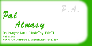 pal almasy business card